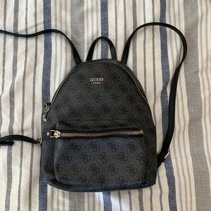 Guess Mini Black Logo Backpack